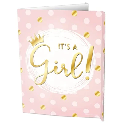 Abbildung von PD Party 7006024 Dekoration Window Signs Fenster Zeichen Vorstand Partei It&#039;s A Girl, 60cm Länge x 45cm Breite 50cm Höhe