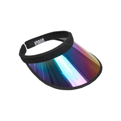 Abbildung von Urban Classics Holographic Visor Cap, Größe: One Size, Black/multicolor
