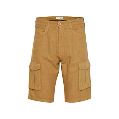 Abbildung von Solid Sdpovl Cargo Linen Shorts, Herren, Größe: Large, Dull gold