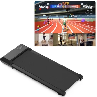 Abbildung von Superun Raceable Walking Pad Laufband für Zuhause 2.5 PS mit App und Fernbedienung Schreibtisch max 136 kg Multi Runner Rennen Training Couses