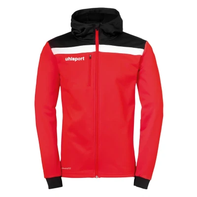 Abbildung von uhlsport Sweatjacke für Kinder, Größe: 116, Rot/schwarz/weiß