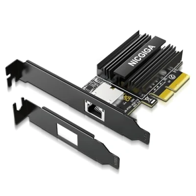 Abbildung von 10G Base T PCI e Network Card, Marvell AQC113 Controller, NICGIGA 10Gb Ethernet Adapter Support WOL, 10Gbe RJ45 Port NIC Windows10/11/Windows Server/Linux