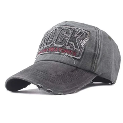 Abbildung von Sporty Baseball Cap Rock College Vintage Used Look Kappe Basecap mit Belüftungslöchern