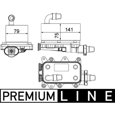 Abbildung von MAHLE ORIGINAL CLC 19 000P Ölkühler, Automatikgetriebe