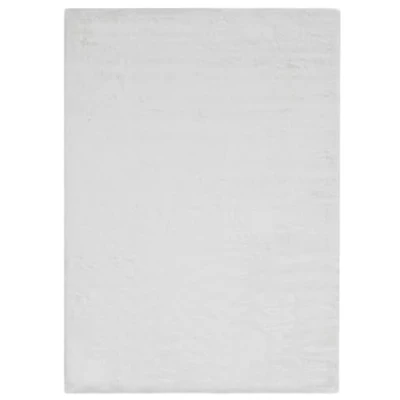 Abbildung von LUXOR living Kunstfell Coste Flauschiger Teppich Schlafzimmer ideal zur Verwendung als Bettvorleger gemütlicher Fellteppich Lammfell Imitat 120 x 170 cm Weiß