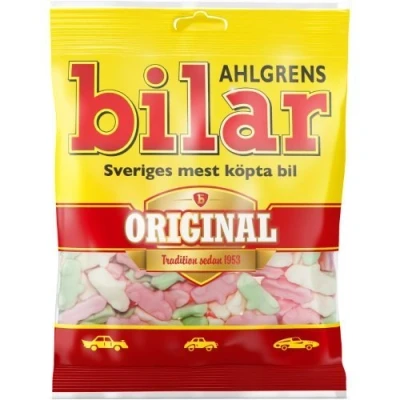Abbildung von Ahlgrens Bilar Original Fruchtig Süßigkeiten 125g (Packung von 3)