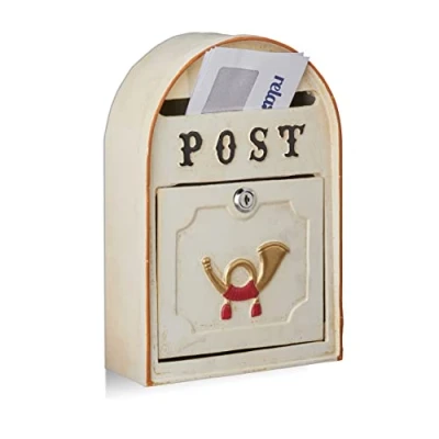 Abbildung von relaxdays Briefkasten antik mit Posthor