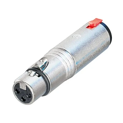 Abbildung von Neutrik NA3FJ Adapter XLR 3 Pol female auf Klinke TRS verriegelbar