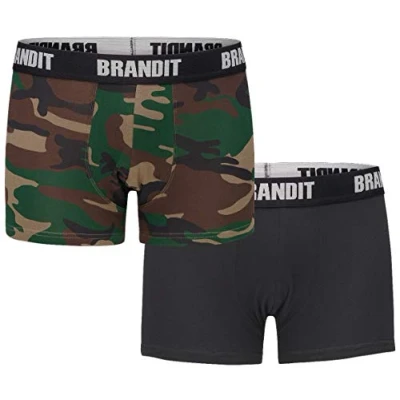 Abbildung von Brandit 2 PACK Panties, Herren, Größe: Large, Woodland black