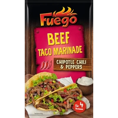 Abbildung von Fuego Beef Taco Marinade Flüssige für Rindfleisch ohne Geschmacksverstärker, Farbstoffe 45 ml