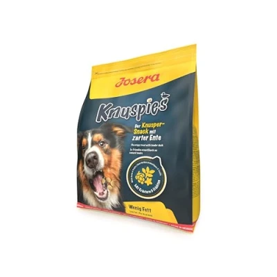 Abbildung von JOSERA Knuspies mit Ente (1 x 10 kg) Adult Premium Hundesnack für Hunde leckere Hundeleckerlis &amp; Belohnungssnack Geflügel Käutern Früchten weizenfrei fettarm 1er Pack