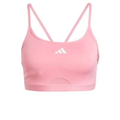 Abbildung von adidas Women&#039;s Aeroreact Training Light Support Bra Sport BH, Bliss Pink, L C D