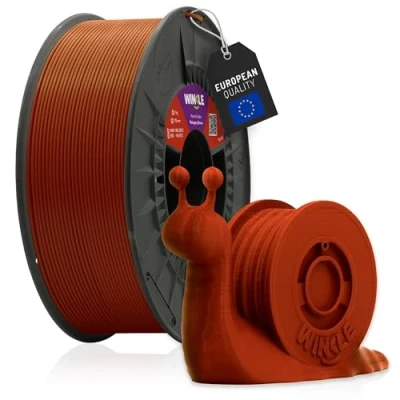 Abbildung von WINKLE PLA HD Filament, Mahagonibraun, 3D Drucker 1,75 mm, 1 kg, Braun, kompatibel mit allen Druckern, Maßgenauigkeit, Spule kg