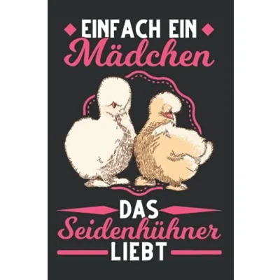 Abbildung von Seidenhuhn Notizbuch: Seidenhühner Silkie Huhn / 6x9 Zoll 120 karierte Seiten