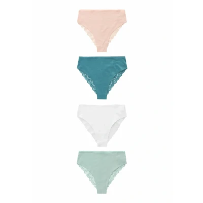 Abbildung von Next Knickers 4 PACK Slip, Damen, Größe: 50, Pastel colours