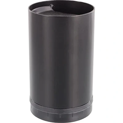 Abbildung von WAGNER Möbelbein/Tischbein/Möbelfuß/Systemrohr TENO Ø 60 x 100 mm, individuell mit System und QuickClick kombinierbar, Stahl pulverbeschichtet schwarz, Tragkraft 50 kg 12301701