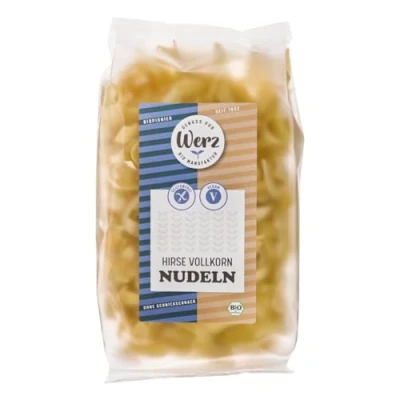 Abbildung von Werz Hirse Vollkorn Nudeln glutenfrei, 2er Pack (2 x 200 g Packung) Bio
