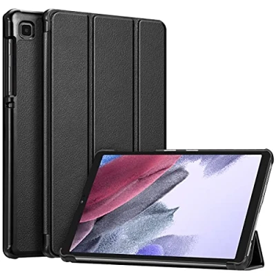 Abbildung von Fintie Hülle für Samsung Galaxy Tab A7 Lite 8.7 2021 Ultra Schlank Kunstleder Schutzhülle Cover Zoll SM T225/T220 Tablet, Schwarz
