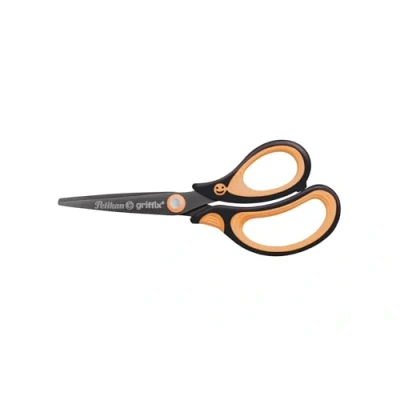 Abbildung von Pelikan Haushaltsschere griffix® Schulschere spitzf für Linkshänder / Farbe: Neon Blac