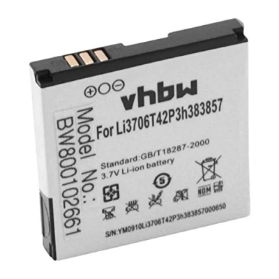 Abbildung von vhbw 1x Akku kompatibel mit SFR 341 Handy Smartphone Telefon (700 mAh, 3,7 V, Li Ion)