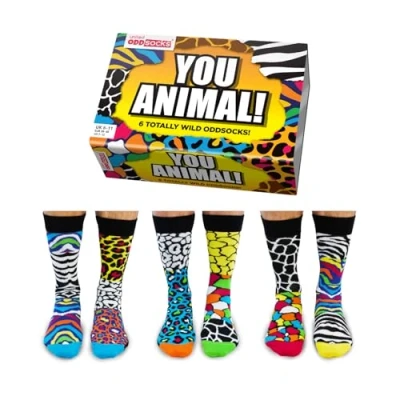Abbildung von United Oddsocks Freizeitsocken You Animal Socken in 39 46 im 6er Set