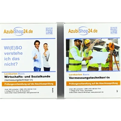 Abbildung von Kombi Paket Vermessungstechniker Lernkarten: Erfolgreiche Prüfungsvorbereitung auf die Abschlussprüfung