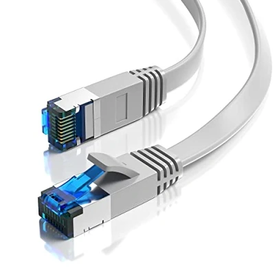 Abbildung von JAMEGA CAT 7 Flachkabel, RJ45 LAN Ethernet Patchkabel Netzwerk Kabel, CAT.7, RJ 45 Stecker (Ethernet) (100 cm)