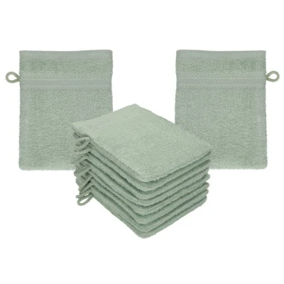 Abbildung von Betz Seiftuch 10 tlg. Waschhandschuhe Set PREMIUM 100% Baumwolle 16 cmx21 cm