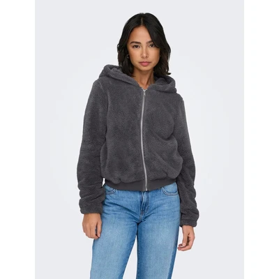 Abbildung von ONLY Kapuzenplüschjacke &quot;ONLNEWANNA CONTACT SHERPA JKT OTW NOOS&quot;, mit Kapuze