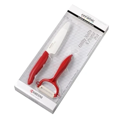 Abbildung von KYOCERA Messer Set &quot;GEN&quot;, (Set, 2 tlg.), scharfe Hochleistungskeramik Klinge, (Universalmesser, Sparschäler)
