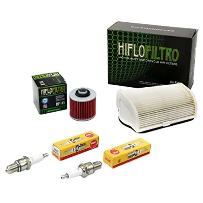 Abbildung von Wartungspaket Luftfilter + Ölfilter Zündkerzen für Yamaha XV 750 Virago XV750 4FY 4PW Bj 1992 1997