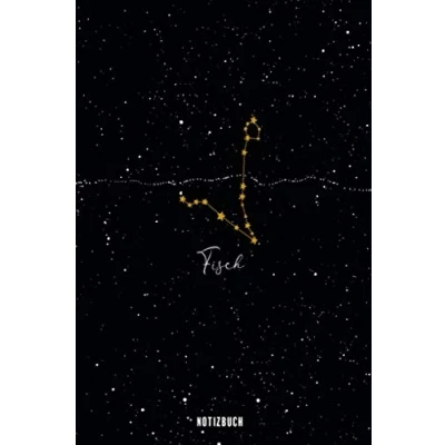Abbildung von Notizbuch Fisch: Sternzeichen Buch Astrologie Notizheft Fische Tagebuch Pisces Geschenk gepunktet (dot grid) 120 Seiten ca. A5 mit Softcover