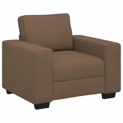 Abbildung von vidaXL Sessel Braun 60 cm Stoff, Sofa, Fernsehsessel, Einsitzer Loungesessel, Relaxsessel, Couch, Polstersessel, Bürosessel