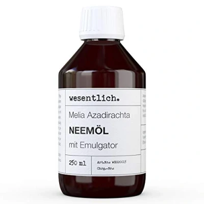 Abbildung von Neemöl mit Emulgator 250ml fertig gemischt für sofortige Anwendung von wesentlich.