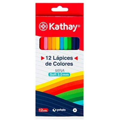 Abbildung von Kathay 86233599 Bleistifte aus Holz, weiche Mine 3,0 mm, ideal zum Ausmalen