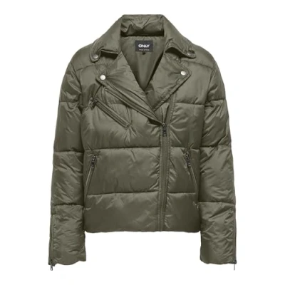 Abbildung von ONLY Damen Onlvanilla Puffer Biker Jacket OTW Steppjacke, Braun, XS