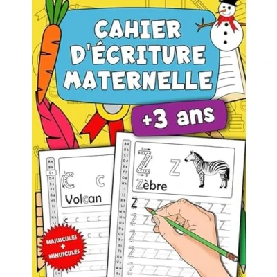Abbildung von Cahier D&#039;écriture Maternelle: Apprendre à Tracer Les Lettres Majuscules et Minuscules La Maison Livre d’activités Pour Jeunes Enfants Débutants âgés De 3 5 Ans