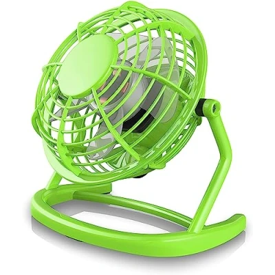 Abbildung von CSL USB Ventilator Tischventilator Fan Lüfter optimal für den Schreibtisch inkl. An Aus Schalter PC MAC Notebook in grün