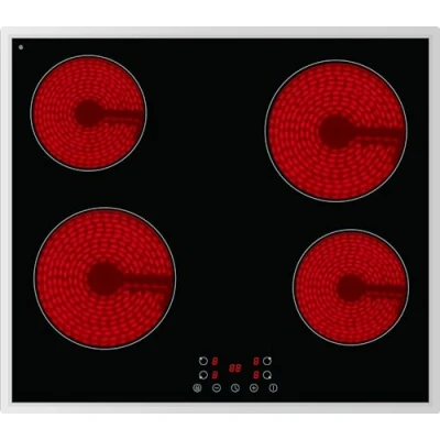 Abbildung von PKM Glaskeramikkochfeld EB C4G Timer Touch Control 6000 W Edelstahlrahmen Abschaltautomatik Kindersicherung