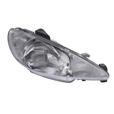 Abbildung von VALEO ORIGINAL PART 087274 Scheinwerfer rechts H4 Halogen transparent mit Abblendlicht, Fernlicht für Rechtsverkehr ohne Stellmotor LWR