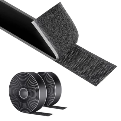 Abbildung von AiQInu Klettband Selbstklebend Extra Stark, 8M x 30mm Klettverschluss Selbstklebend, Flauschband Und Hakenband, Doppelseitiges Für Fliegengitter, Handarbei