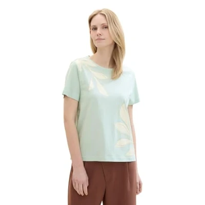 Abbildung von TOM Tailor Tshirt print, Damen, Größe: XL, Sea foam