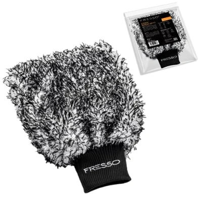 Abbildung von Fresso Waschhandschuh aus hochwertigem Mikrofasergewebe Cody Wash Mitt extrem saugstark, maximalen Komfort und Stabilität Auto. Mikrofaser Handschuh