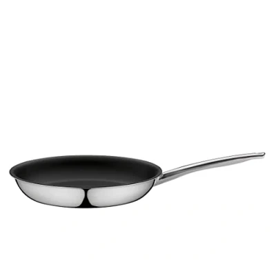 Abbildung von Spring Vulcano Classic Bratpfanne 24 cm Edelstahl Antihaft beschichtete Pfanne Induktionsgeeignet 5 Lagen Mehrschichtmaterial Induktion ofenfeste Edelstahlpfanne