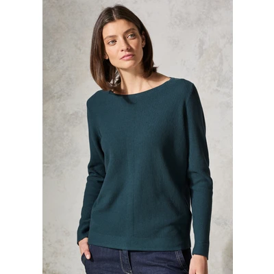 Abbildung von Cecil MIT Struktur Strickpullover, Damen, Größe: Large, Grün