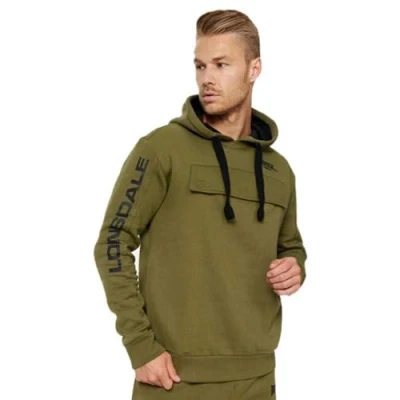Abbildung von Lonsdale Kapuzenpullover, Größe: Large, Olive black