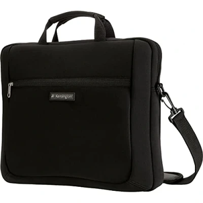 Abbildung von Kensington Laptoptasche 15,6 Zoll Simply Portable Classic, tragbare Tasche für Laptops und Tablets, Mit Tragegriff Schultergurt Männer Frauen, schwarz, K62561EU