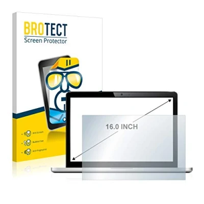 Abbildung von BROTECT 16&quot; Schutzfolie für Notebooks mit 16,0 Zoll (40.6 cm) [354 x 199 mm, 16:9] Klare Displayschutz Folie