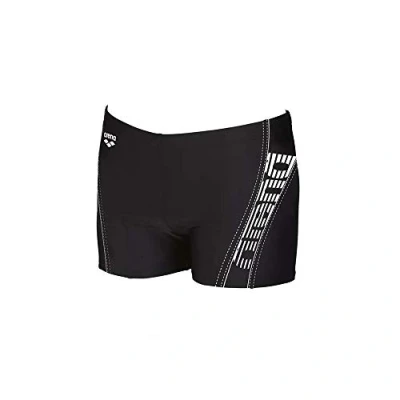 Abbildung von arena Byor Evo Herren Badehose für Meer und Schwimmbad, Chlor Salzbeständige Schwimmhose aus MaxFit Material, UV Schutz Faktor 50+, Badeshort, 8, Schwarz (Black black white)