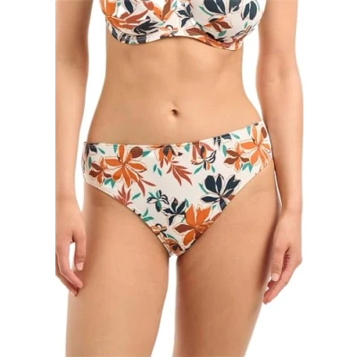 Abbildung von Sans Complexe Damen Staytation Badeanzug, tiefer Beinabschluss, Floral Print Ivory, 48/50